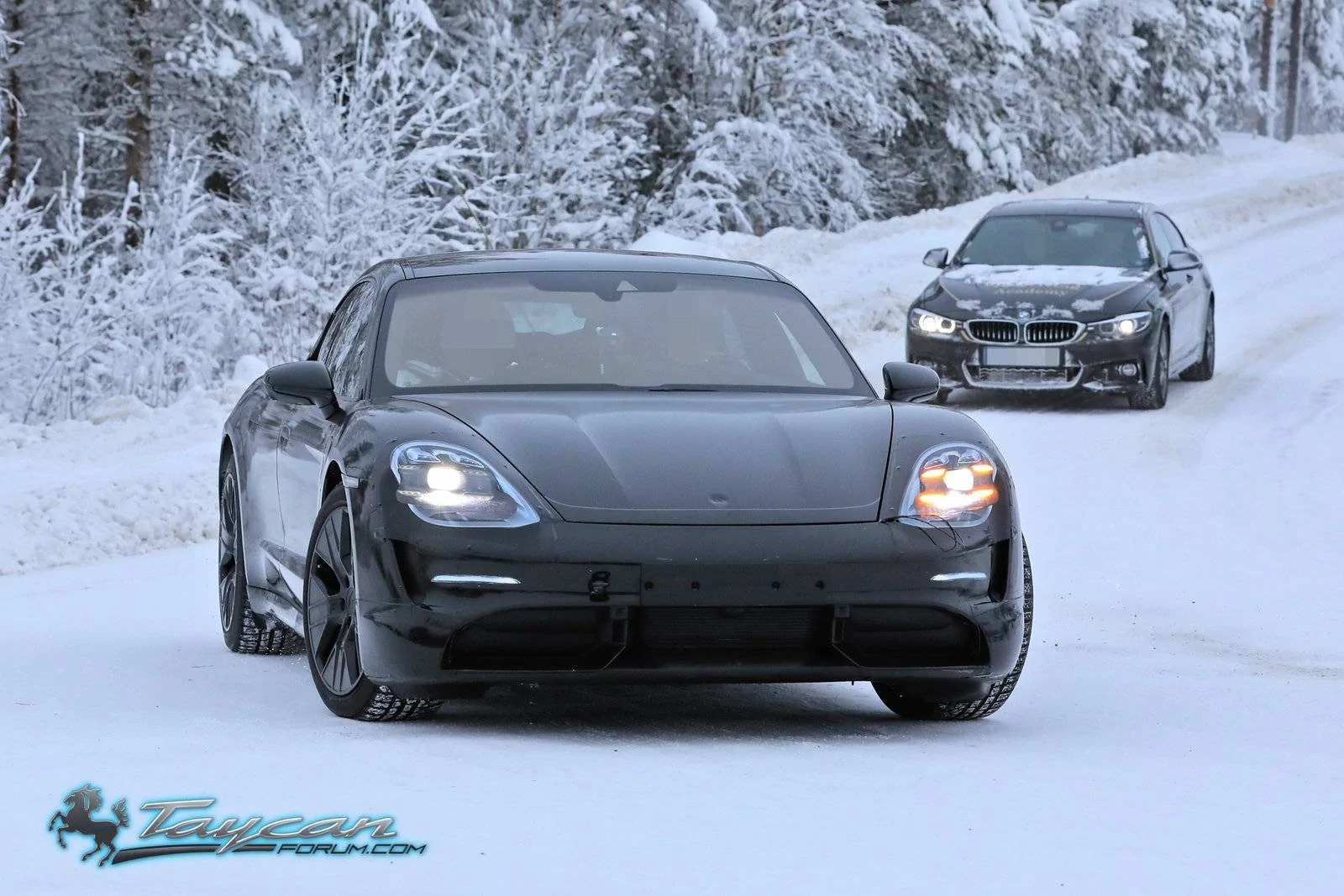 Porsche Taycan Most detailed Taycan spy pics yet, with first look at carbon ceramic brakes Porsche-Taycan-Prototype-_SB18014
