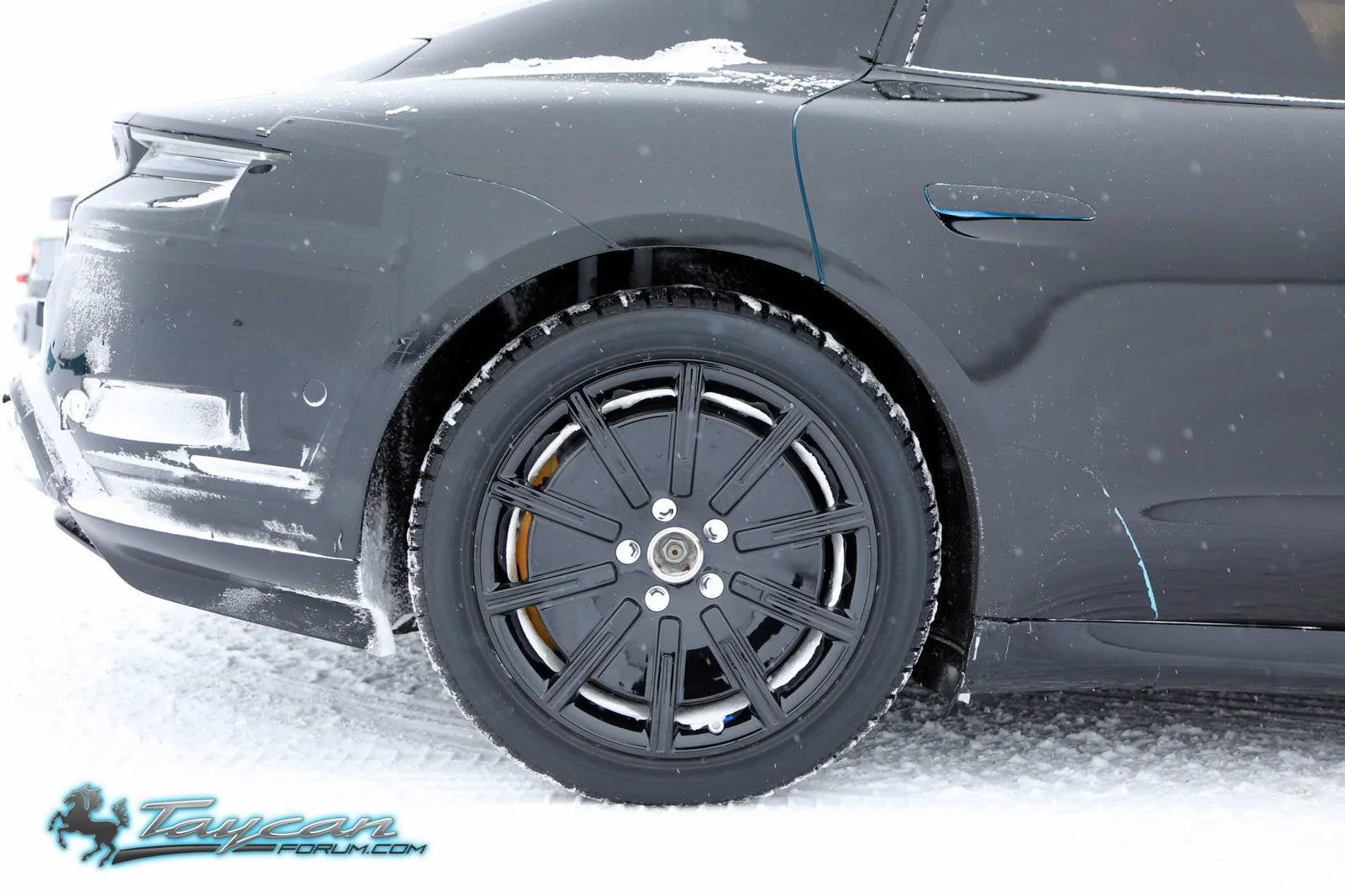 Porsche Taycan Most detailed Taycan spy pics yet, with first look at carbon ceramic brakes Porsche-Taycan-Prototype-_SB18093