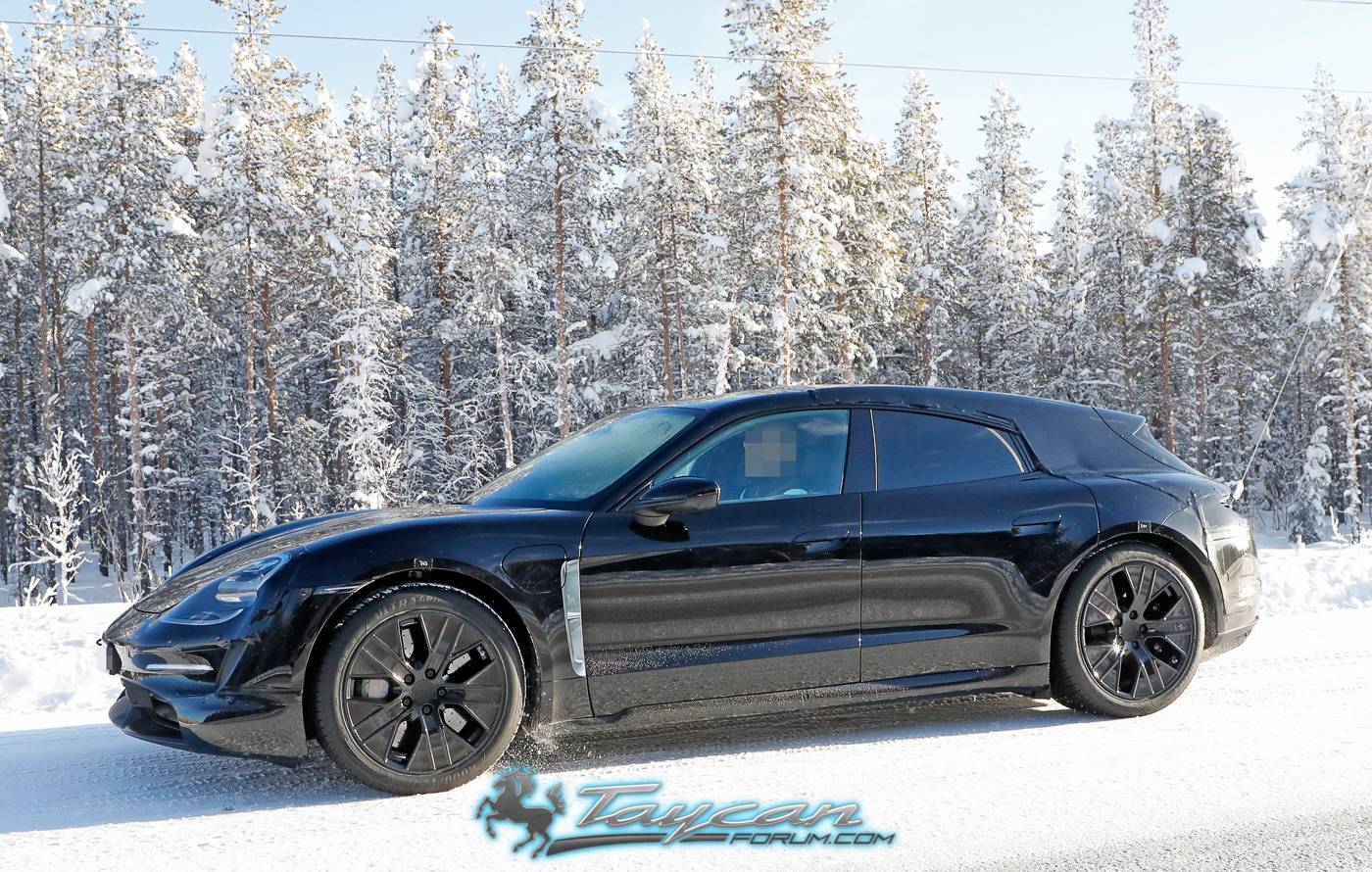 Porsche Taycan Porsche Taycan Sport Turismo Wagon Caught Winter Testing in Sweden Porsche Taycan Sport Turismo 5
