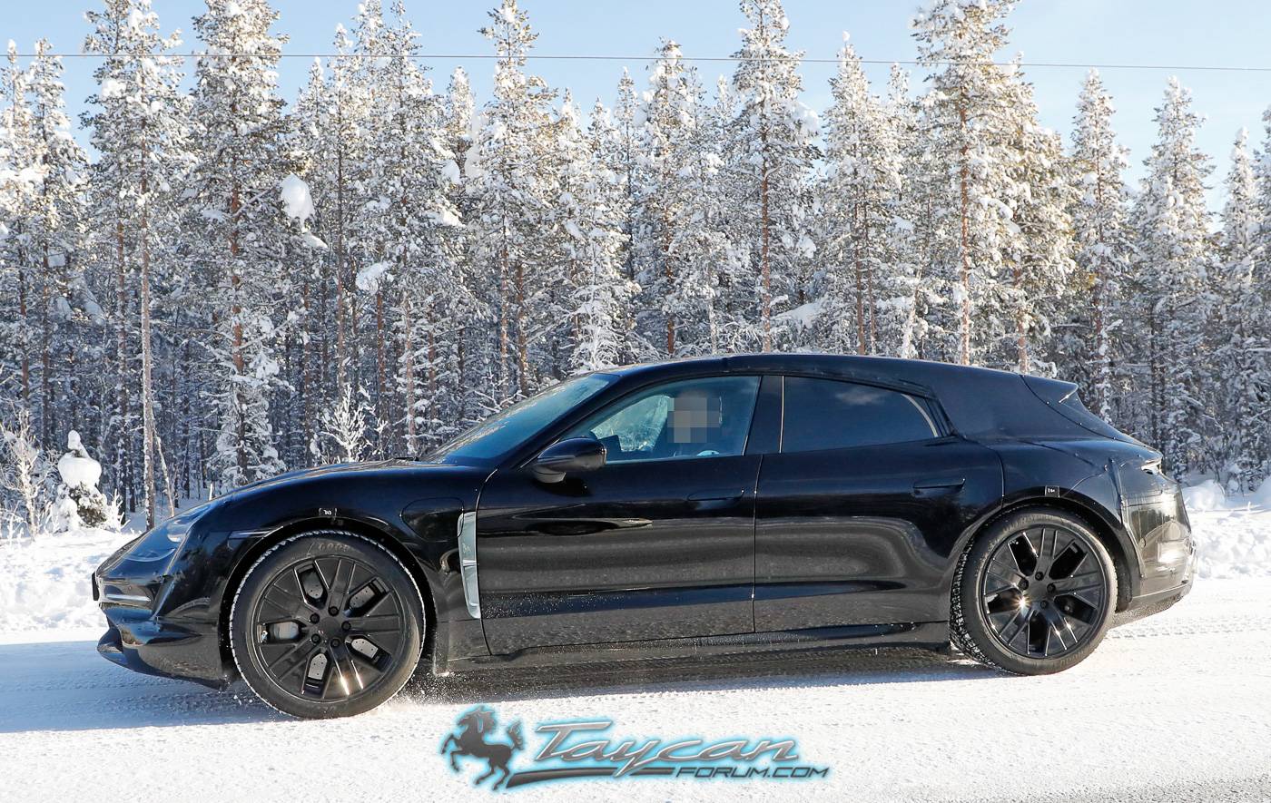 Porsche Taycan Porsche Taycan Sport Turismo Wagon Caught Winter Testing in Sweden Porsche Taycan Sport Turismo 6