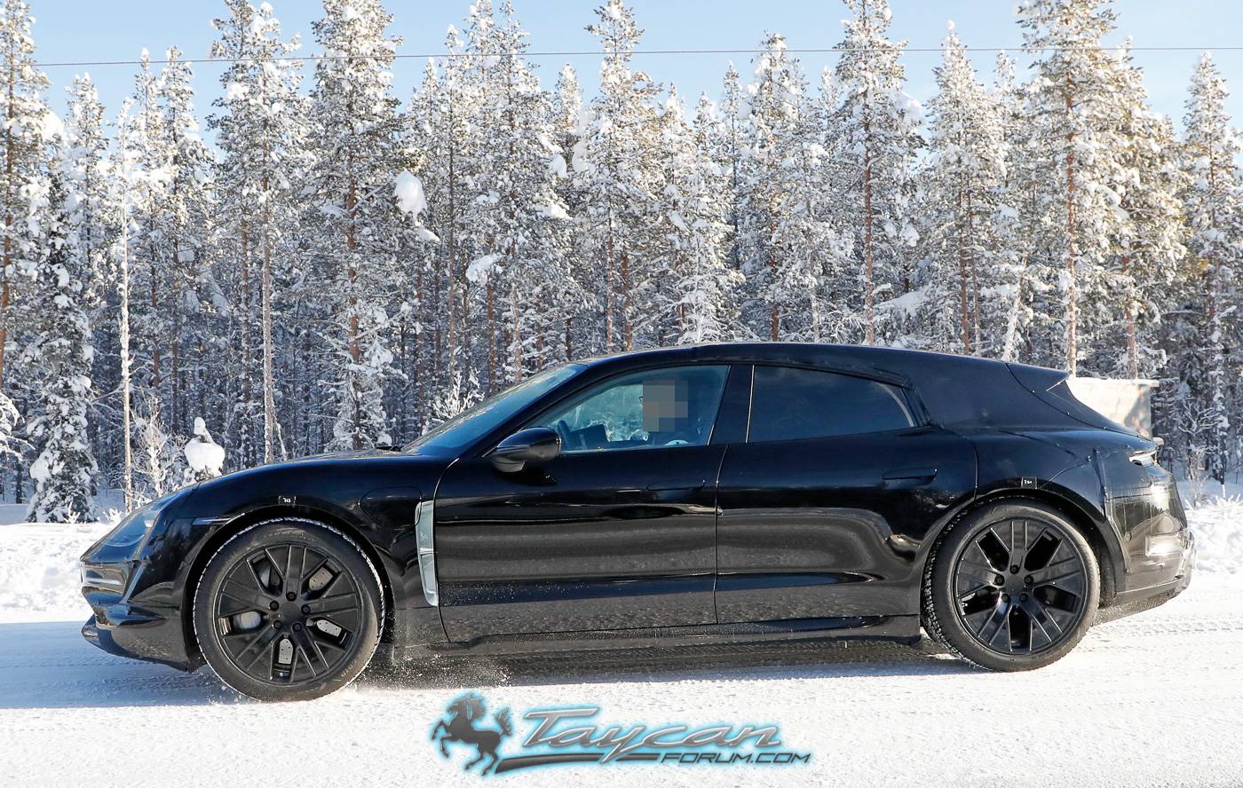 Porsche Taycan Porsche Taycan Sport Turismo Wagon Caught Winter Testing in Sweden Porsche Taycan Sport Turismo 7