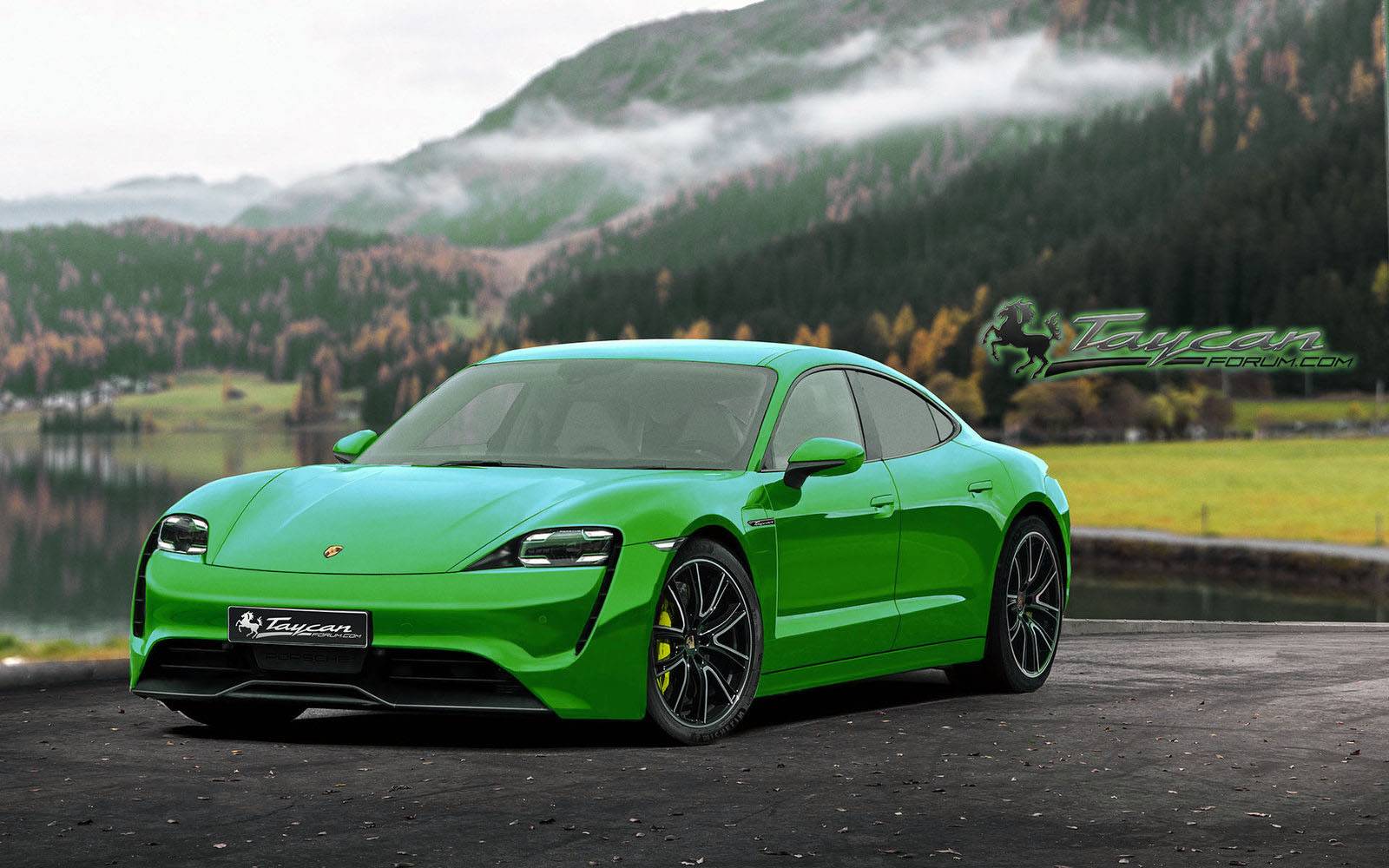 Porsche Taycan Taycan Colors PorscheTaycan_MambaGreen