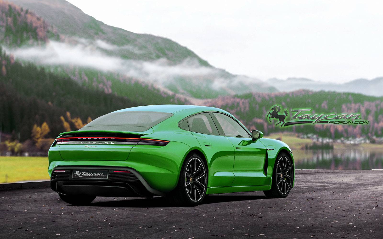 Porsche Taycan Taycan Colors PorscheTaycan_MambaGreen1