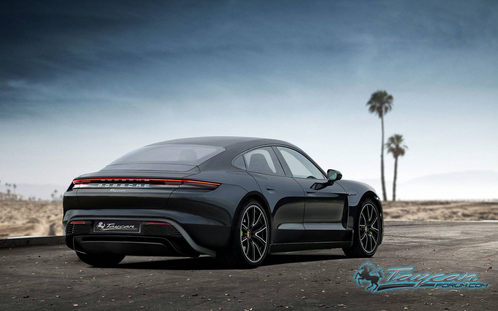Porsche Taycan Our 2020 Porsche Taycan Preview Renderings! PorscheTaycan_black_rear