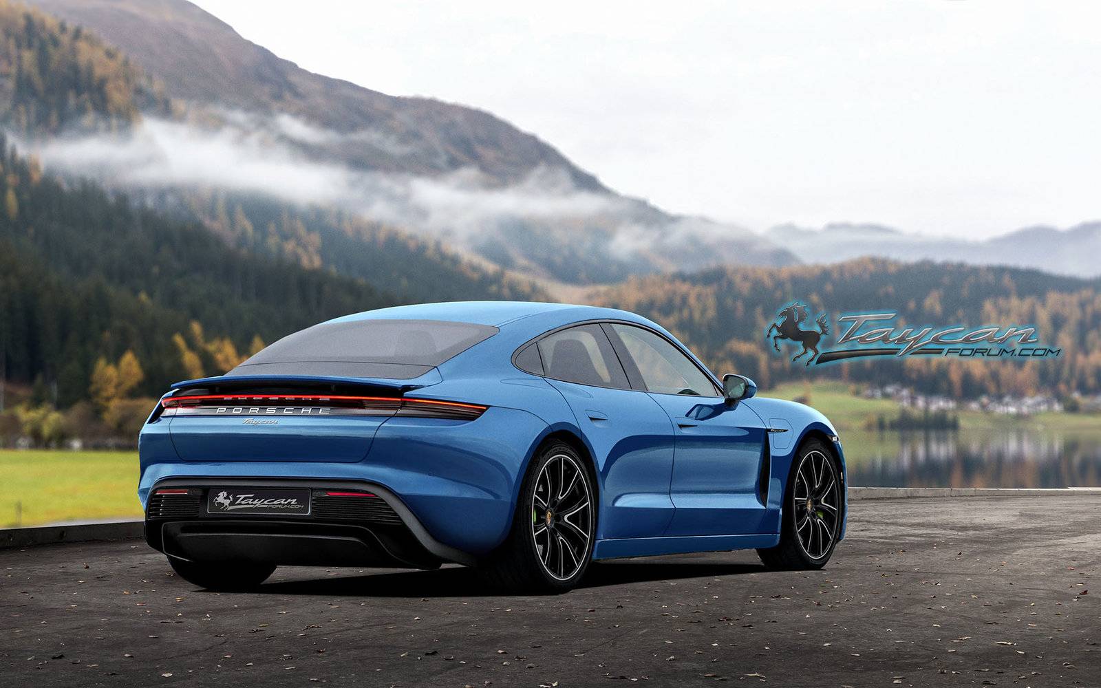 Porsche Taycan Our 2020 Porsche Taycan Preview Renderings! PorscheTaycan_blue_r