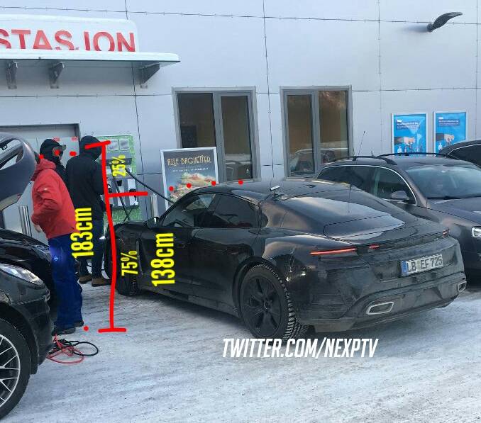 Porsche Taycan Porsche drops first production Taycan images in official camo! 2019-03-22_19.17.39