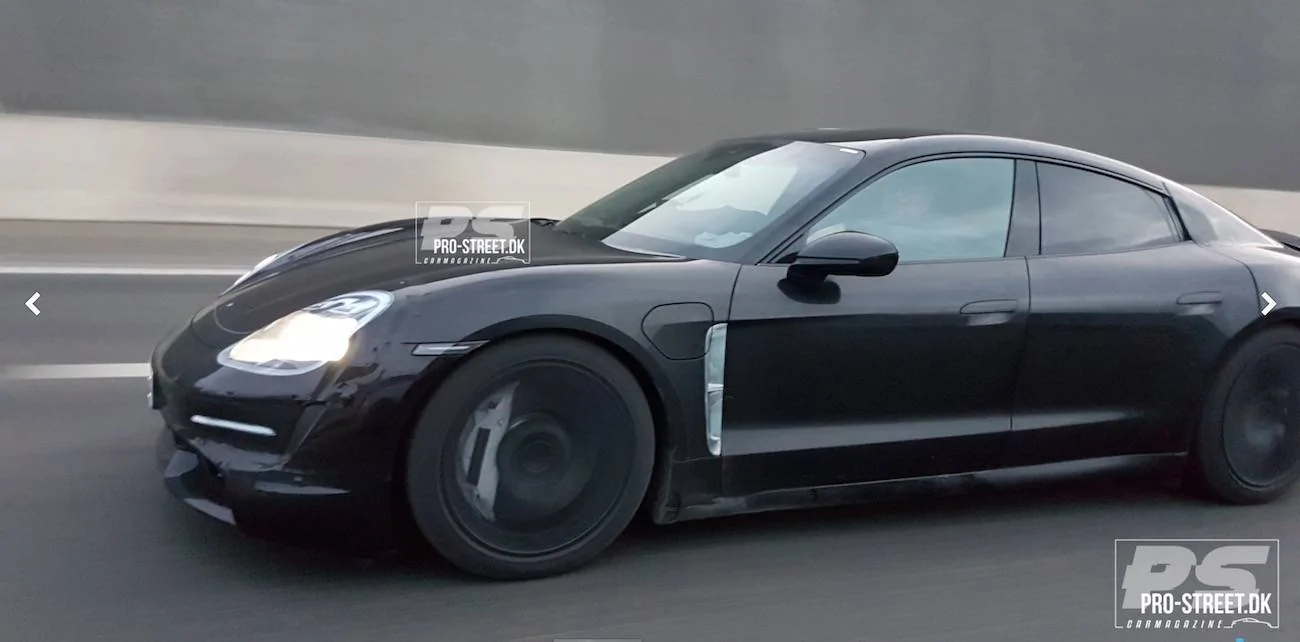 Porsche Taycan Taycan prototype looking great in motion. Now with video and sound! Porsche Taycan Denmark 3