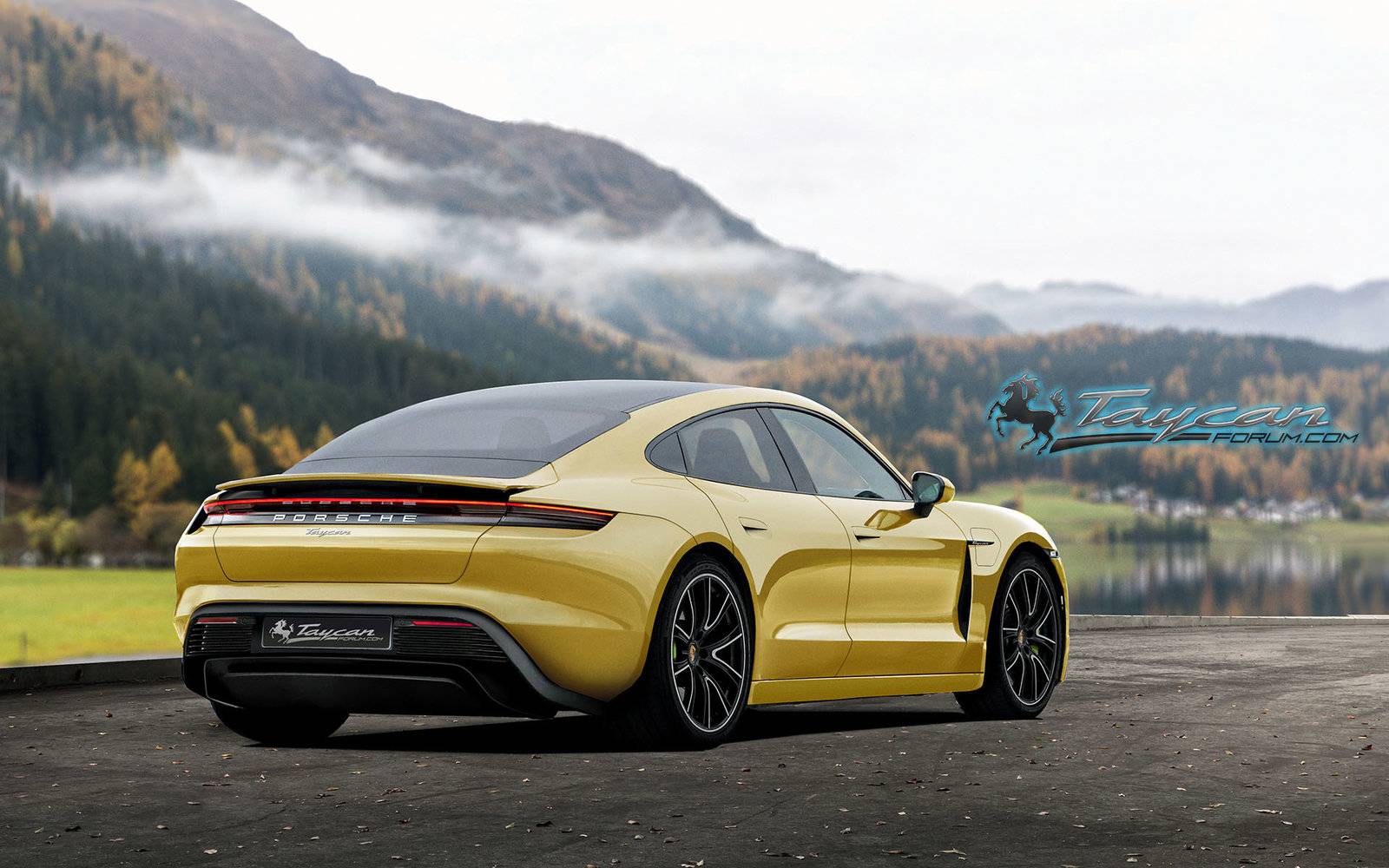 Porsche Taycan Our 2020 Porsche Taycan Preview Renderings! PorscheTaycan_yellow_r