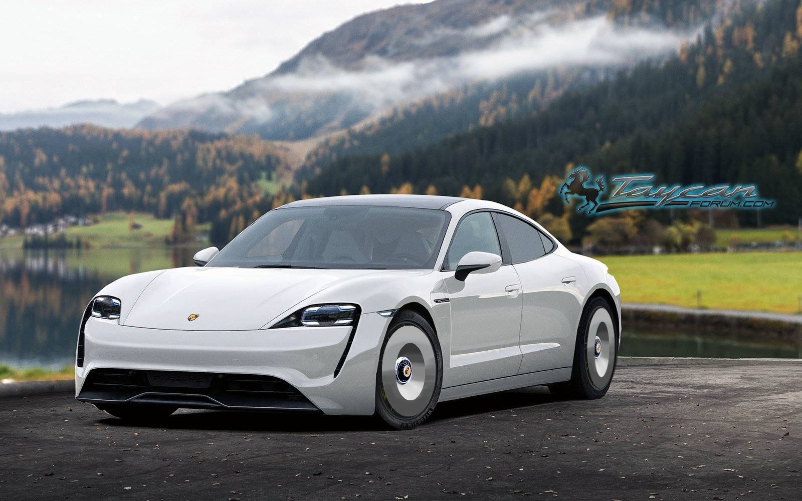 Porsche Taycan Taycan drops camo revealing headlights, tail lights, rear side window 935-1.JPG
