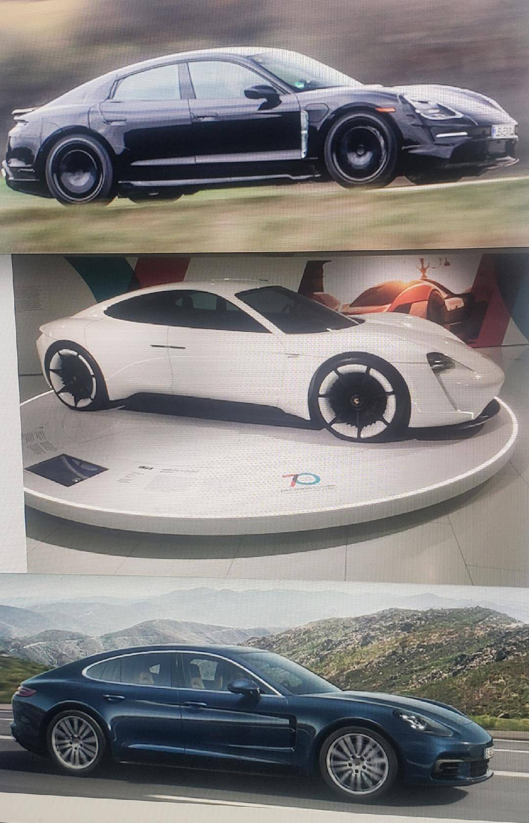 Porsche Taycan Taycan drops camo revealing headlights, tail lights, rear side window TaycanVsPanamera