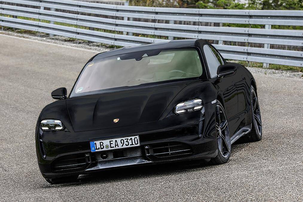Porsche Taycan Possible Taycan color options........... taycan FRONT black