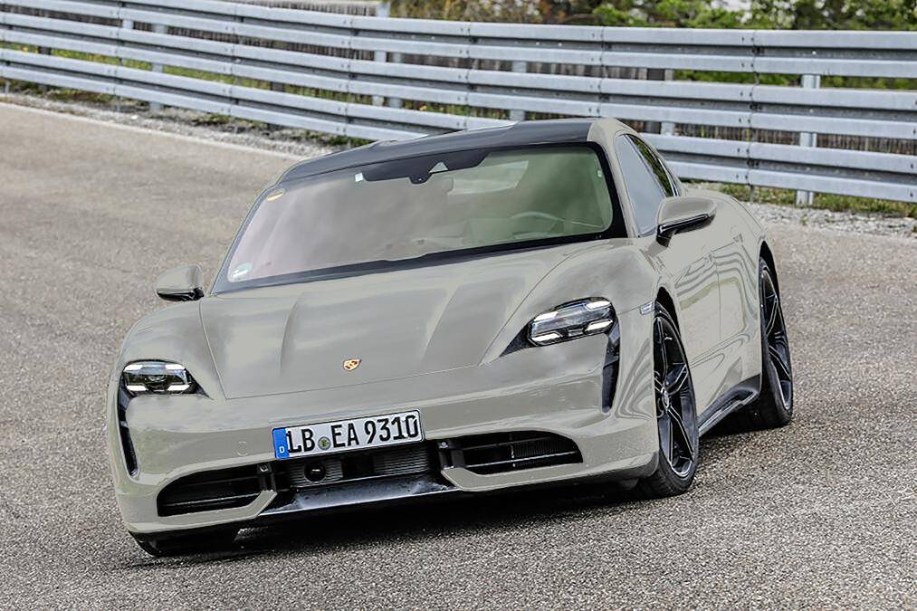 Porsche Taycan Possible Taycan color options........... taycan FRONT crayon