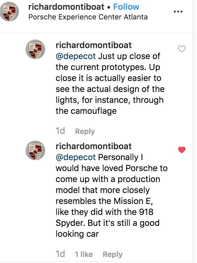Porsche Taycan Taycan Final Design & Specs reactions from Media. Screen Shot 2019-08-25 at 8.19.34 AM