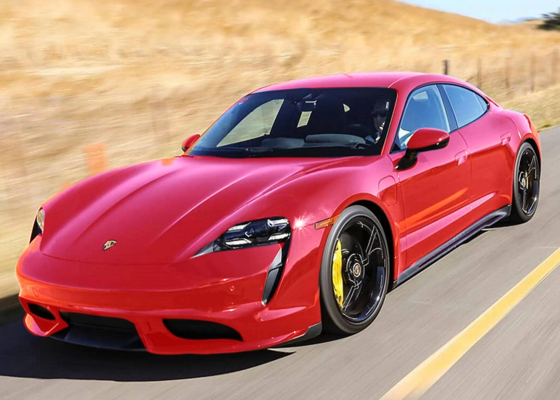 Porsche Taycan Possible Taycan color options........... Tay red