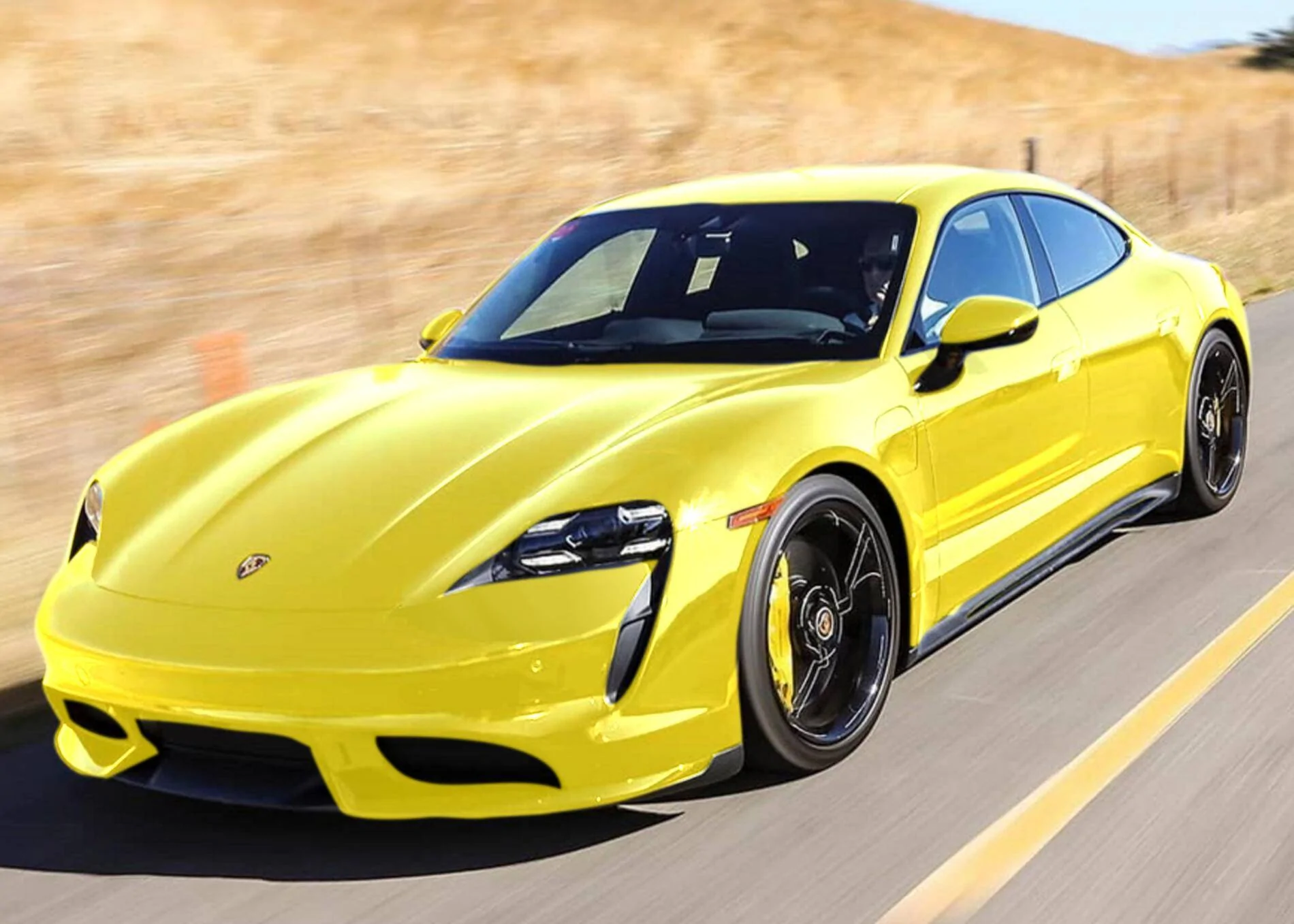 Porsche Taycan Possible Taycan color options........... Tay yello