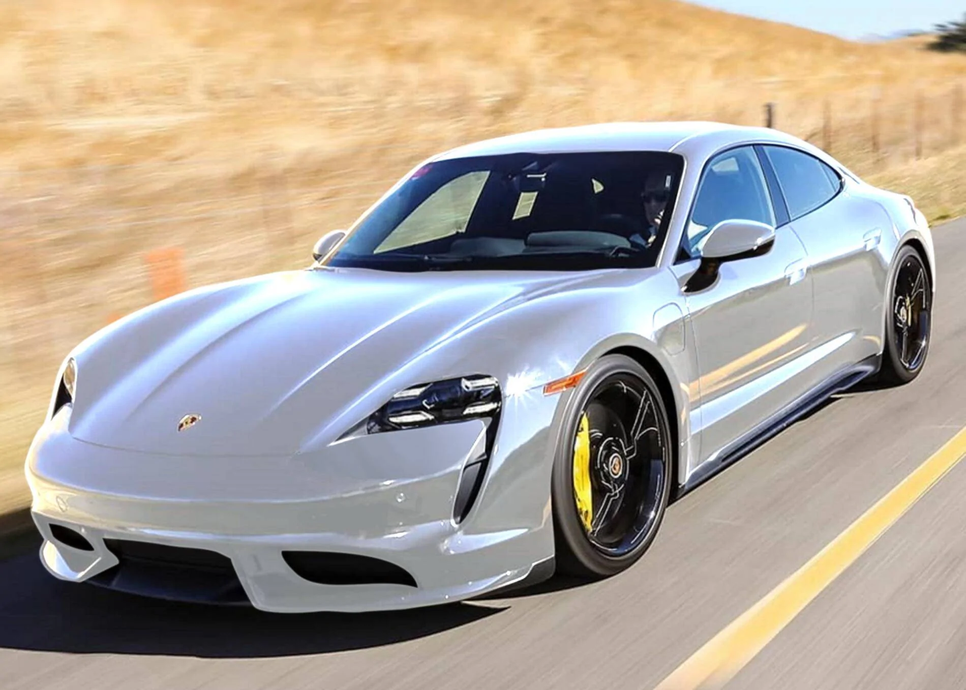 Porsche Taycan Possible Taycan color options........... Tay silver