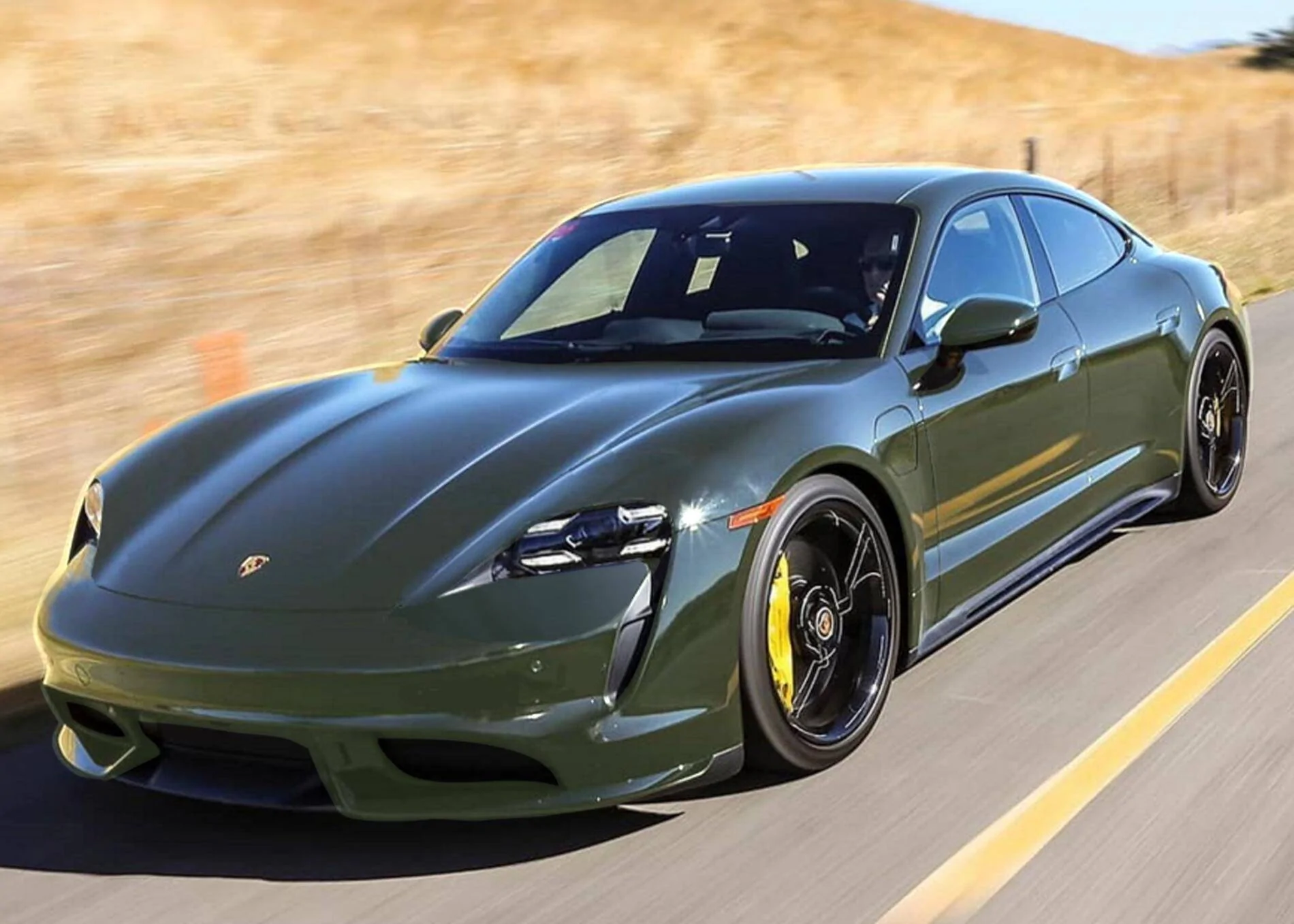 Porsche Taycan Possible Taycan color options........... Tay green grey