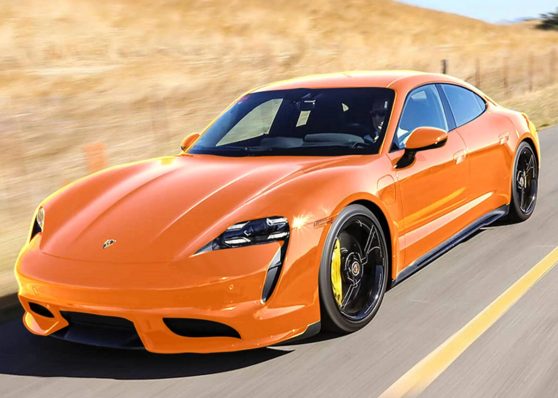 Porsche Taycan Possible Taycan color options........... tay-orange-png