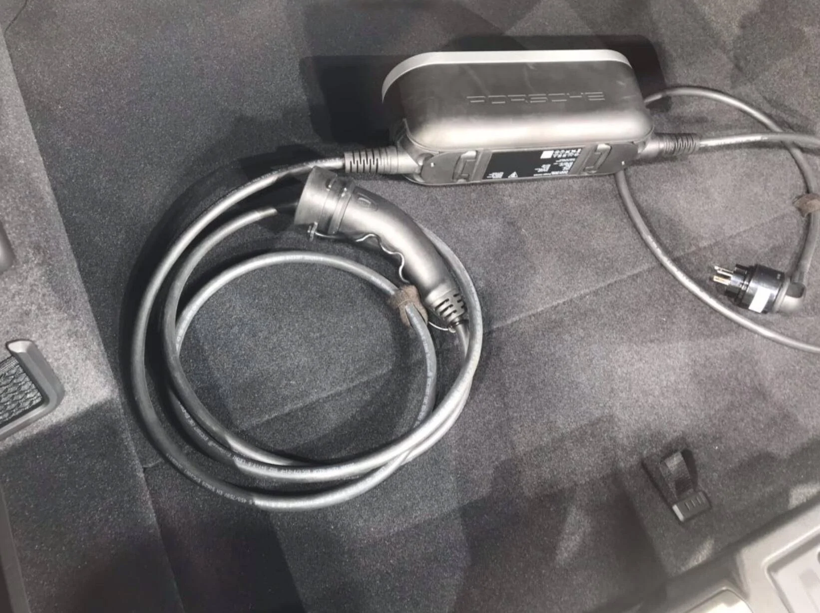 Porsche Taycan Rear trunk, frunk and charging cable Porsche Taycan Trunk Charging Cabl