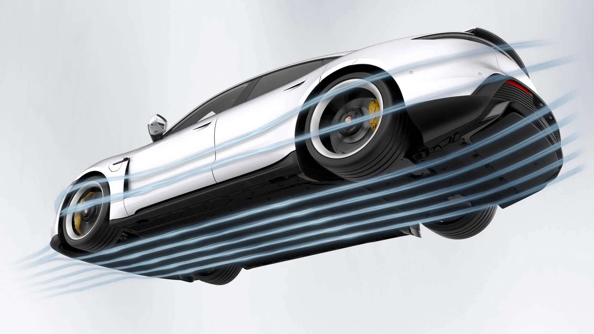 Porsche Taycan Taycan aerodynamics and active cooling high_taycan_turbo_s_aerodynamics_underbody_2019_porsche_ag