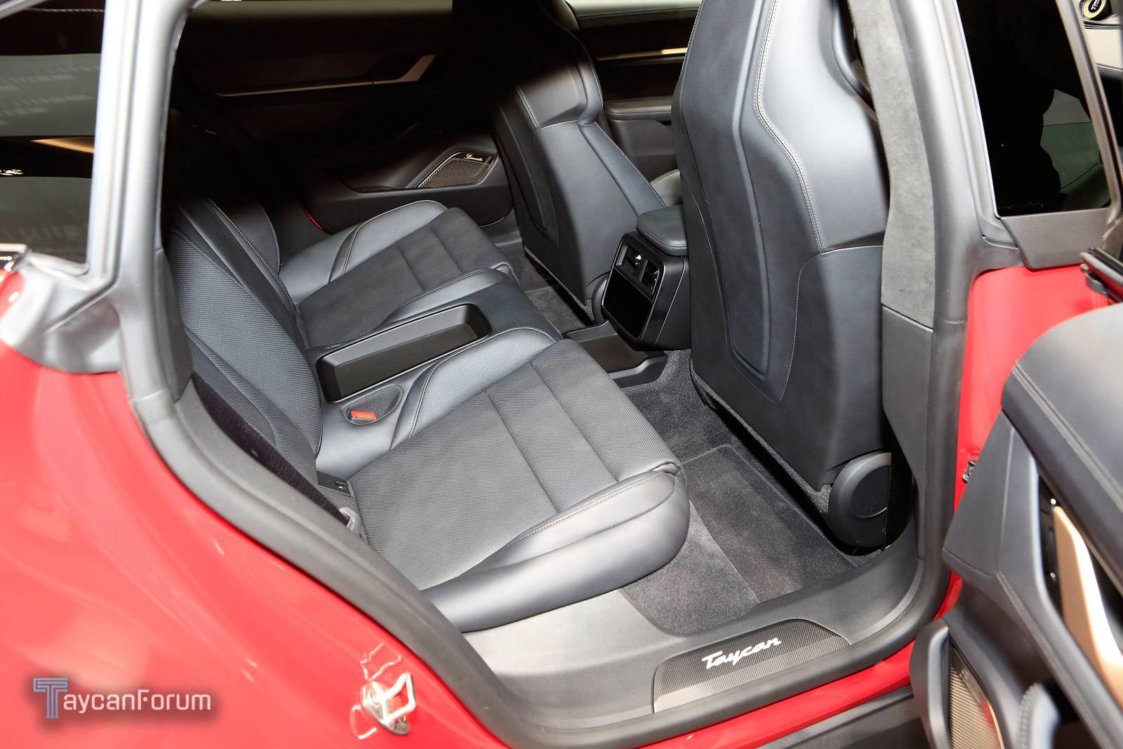 Porsche Taycan Taycan makes auto show debut in red, white, blue Taycan-Frankfurt-25501_-