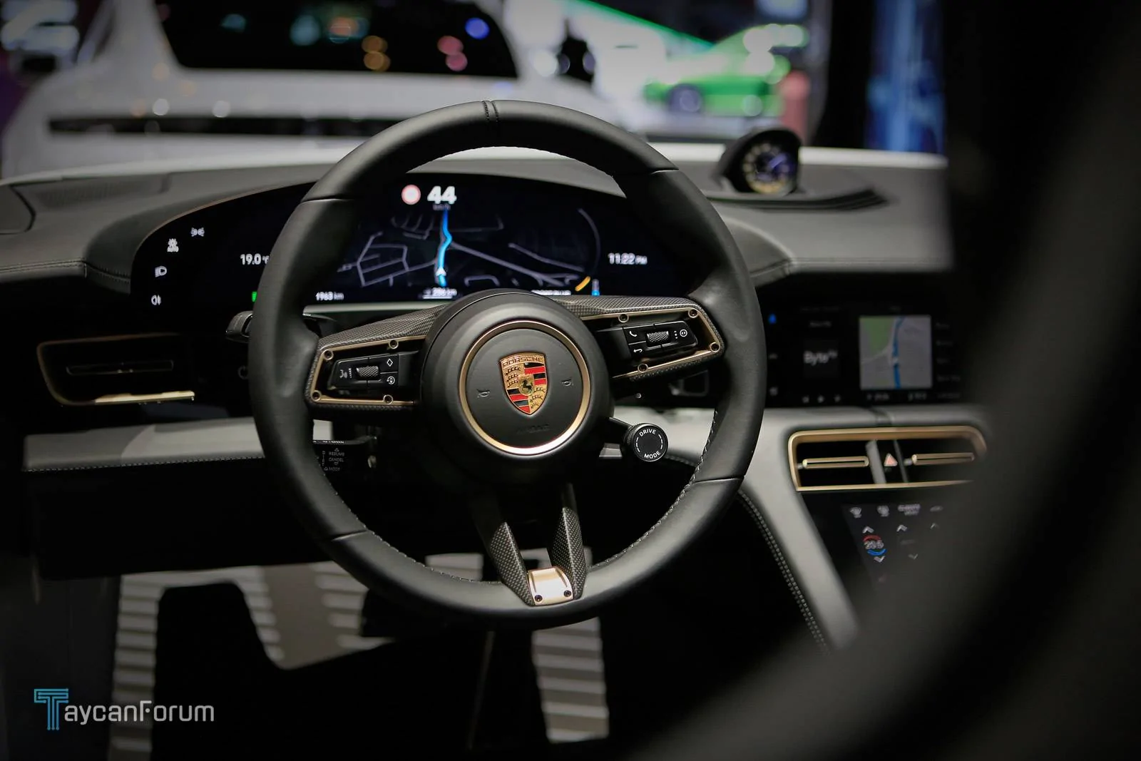 Porsche Taycan Taycan makes auto show debut in red, white, blue Taycan-Frankfurt-25521_-