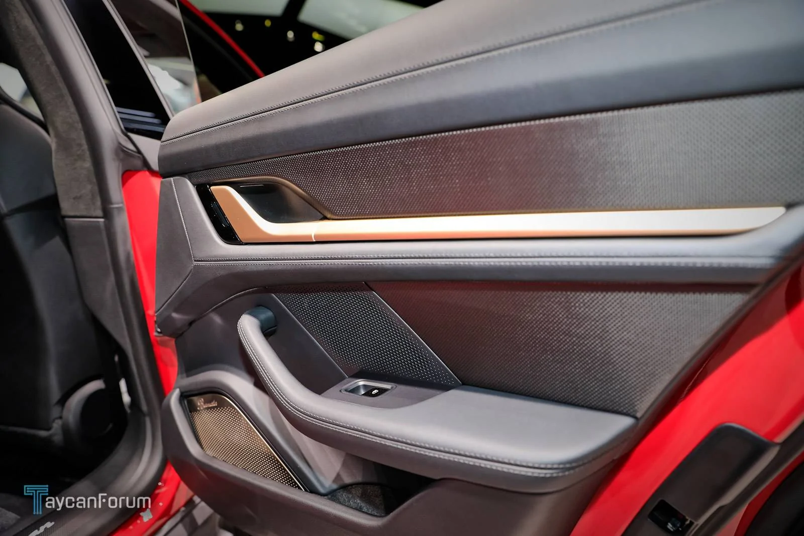 Porsche Taycan Taycan makes auto show debut in red, white, blue Taycan-Frankfurt-19569 -