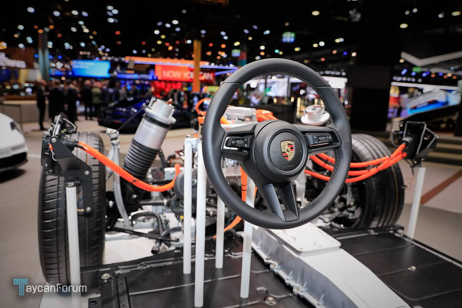 Porsche Taycan Taycan makes auto show debut in red, white, blue Taycan-Frankfurt-19582 -