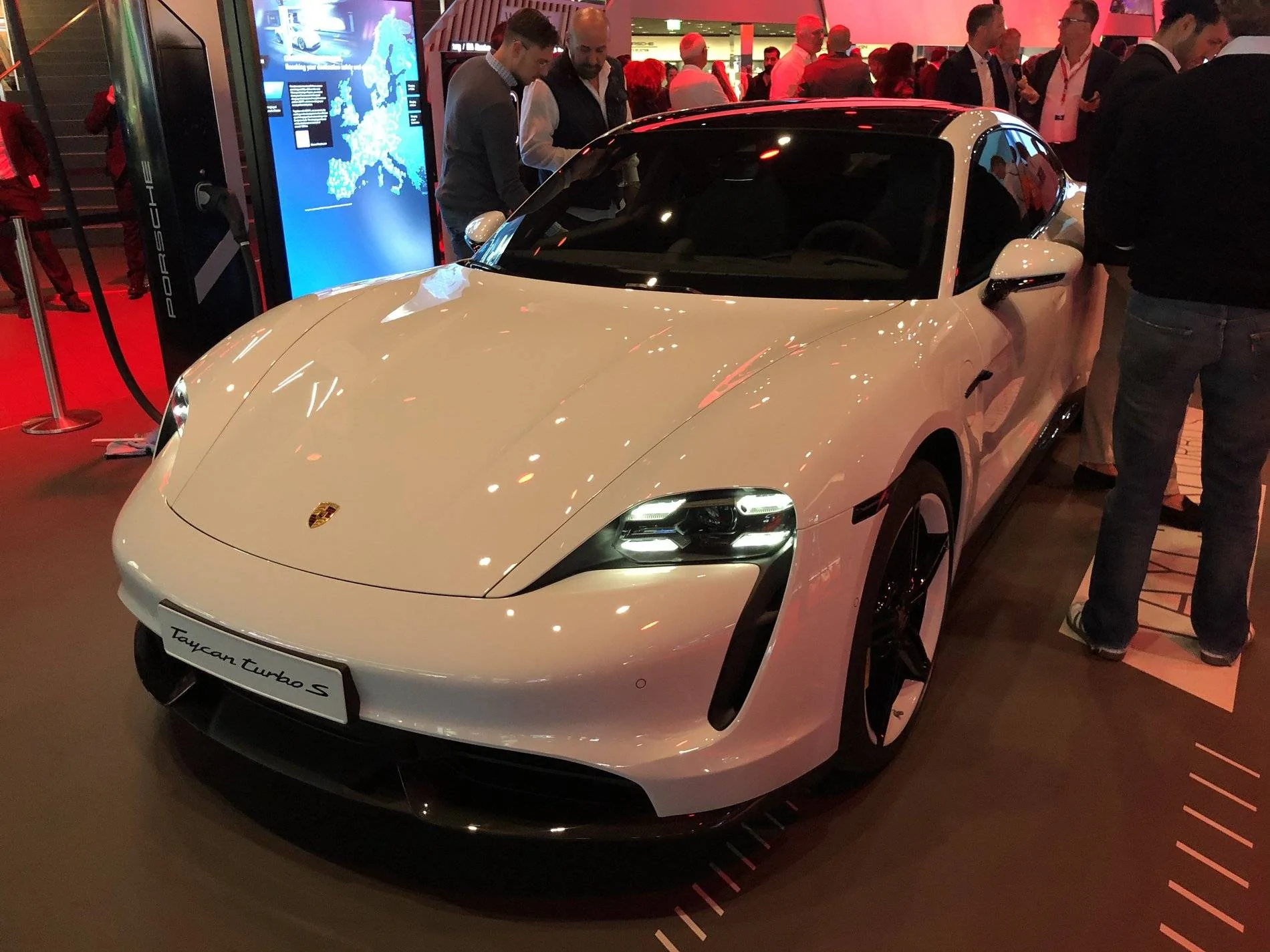Porsche Taycan Taycan makes auto show debut in red, white, blue 1B3C038A-0715-4AC9-B196-E322E051A6CA