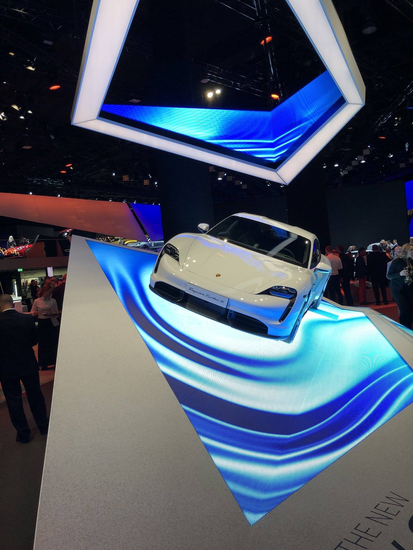 Porsche Taycan Taycan makes auto show debut in red, white, blue C860957E-86B5-4D4C-A71D-7C47C12A7BC6
