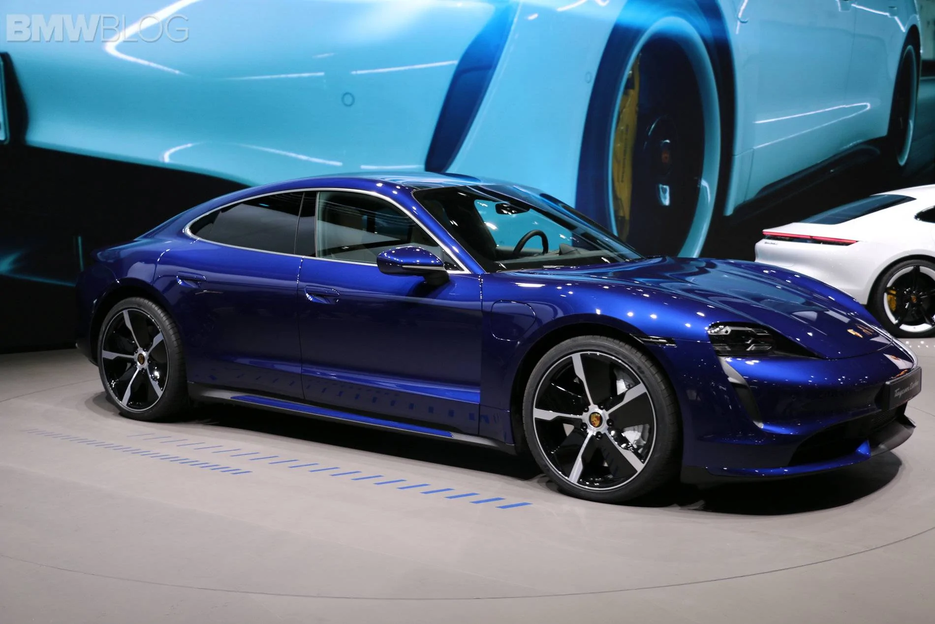 Porsche Taycan Taycan makes auto show debut in red, white, blue Porsche-Taycan-15