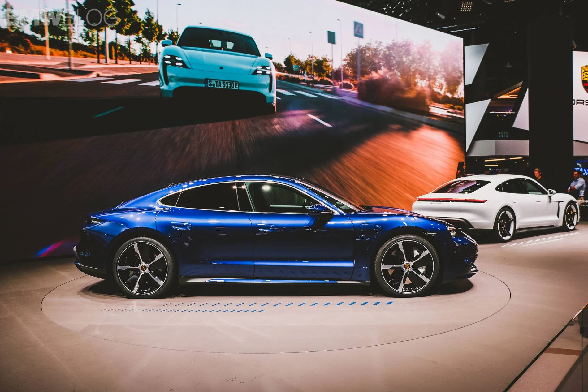 Porsche Taycan Taycan makes auto show debut in red, white, blue Porsche-Taycan-14