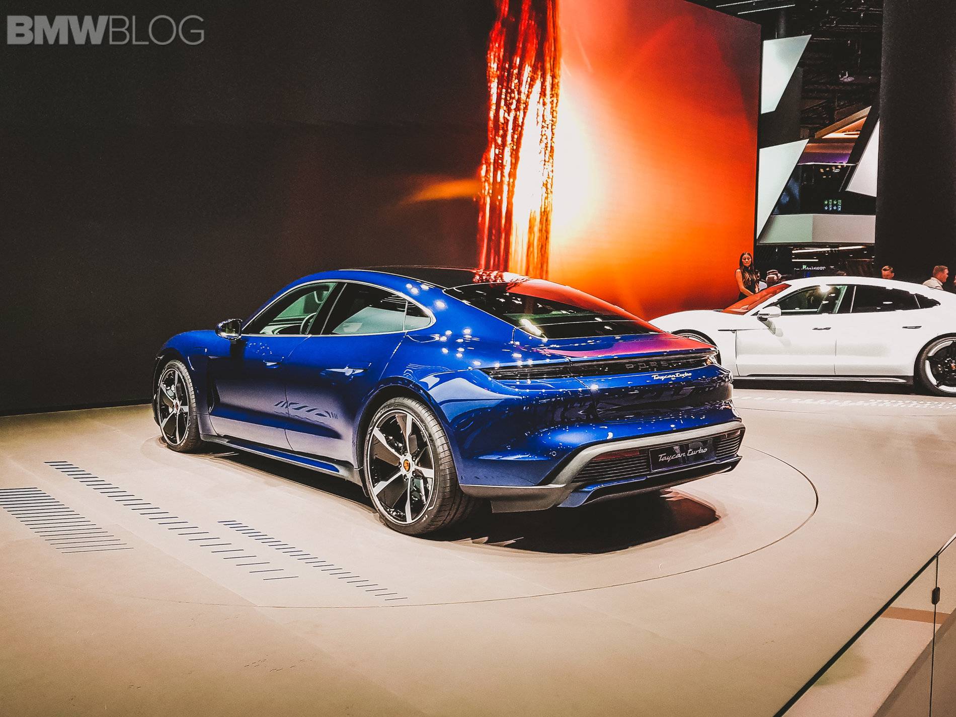 Porsche Taycan Taycan makes auto show debut in red, white, blue Porsche-Taycan-10