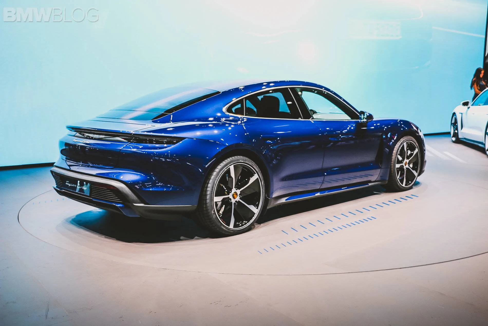 Porsche Taycan Taycan makes auto show debut in red, white, blue Porsche-Taycan-12