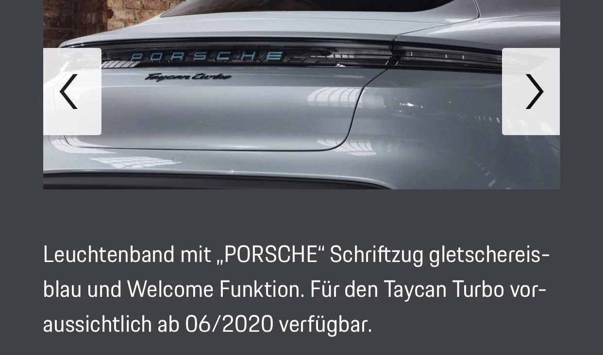 Porsche Taycan Porsche Taycan Configurator Online. Share Your Build! 93618F2C-1E7B-4A75-B2EF-0C1FBEC7AA8F