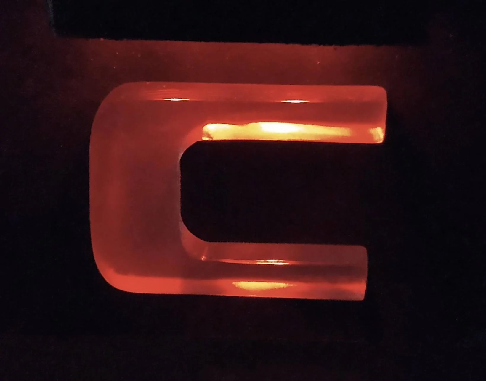 Porsche Taycan Rear Porsche letters lighting: my idea IMG_20191025_122459859