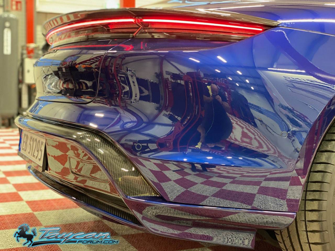 Porsche Taycan ZYRUS aftermarket carbon fiber parts bodykit released for Taycan (updated with real life pics & videos) r-carbon-fiber-trunk-spoiler-and-rear-diffuser-