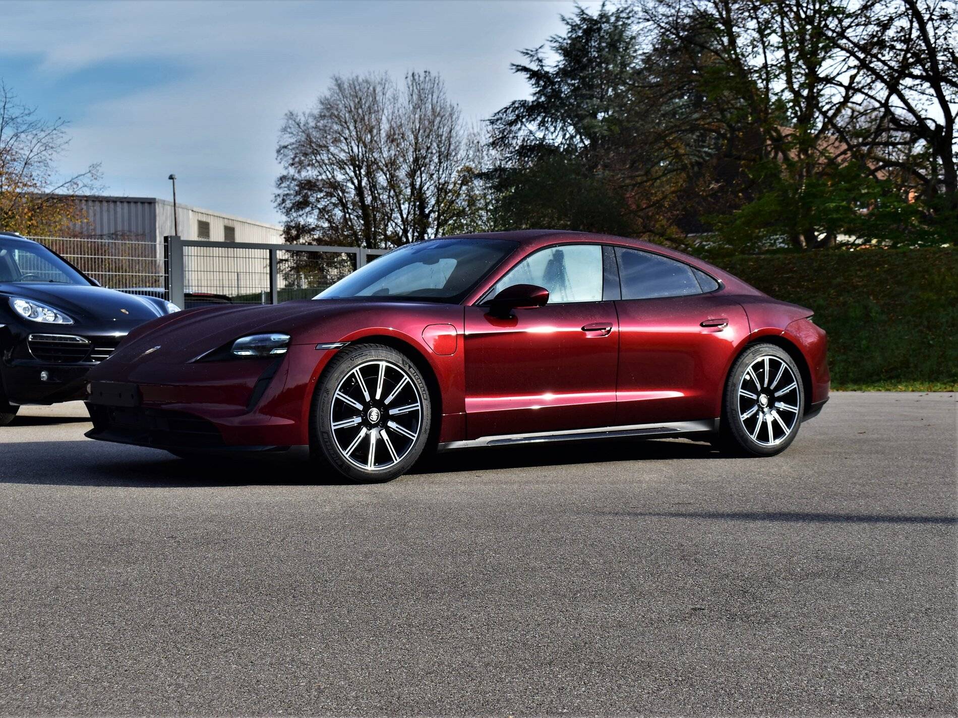 Porsche Taycan My cherry red Taycan Turbo 1.JPG