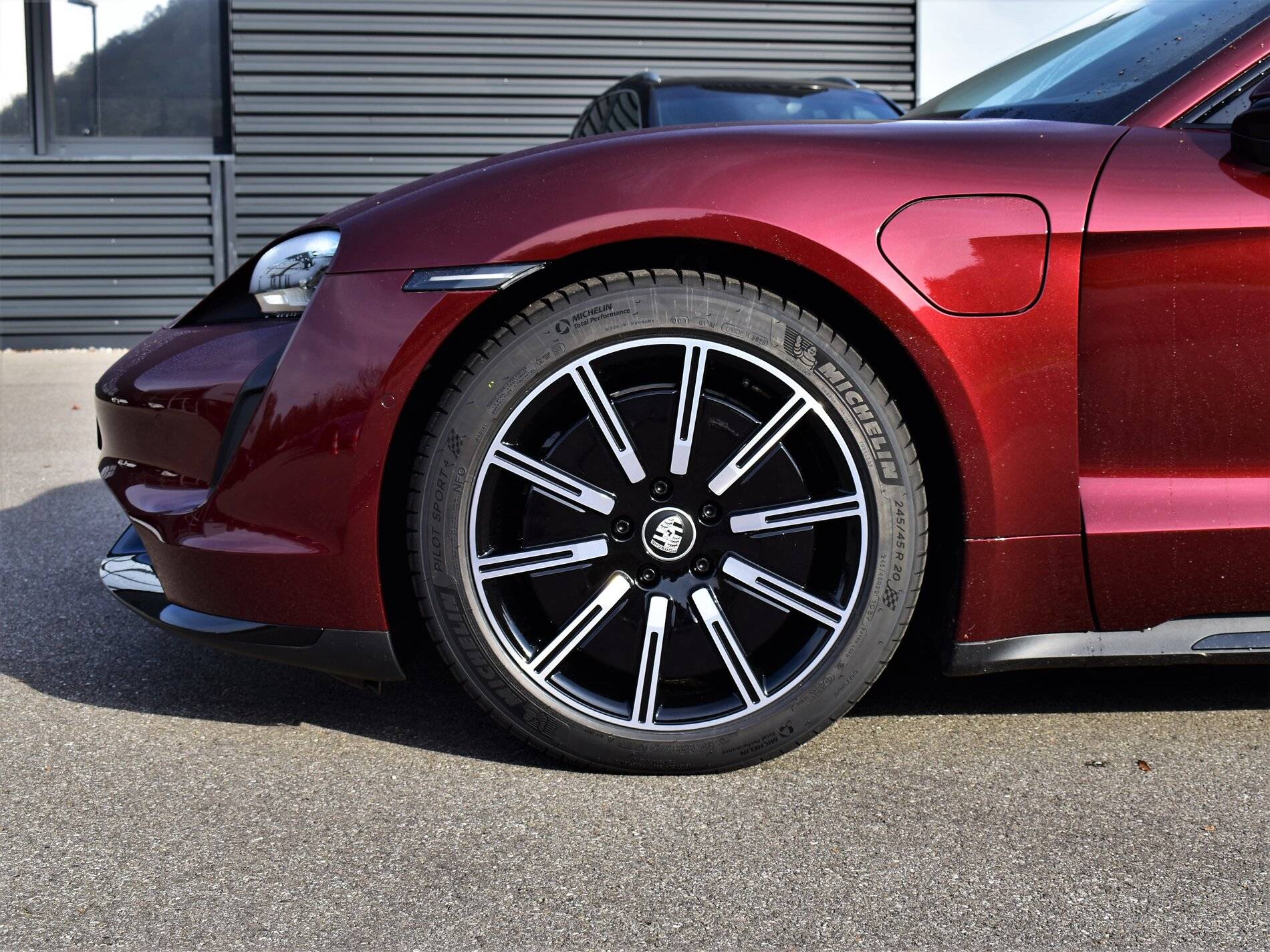 Porsche Taycan My cherry red Taycan Turbo 6.JPG
