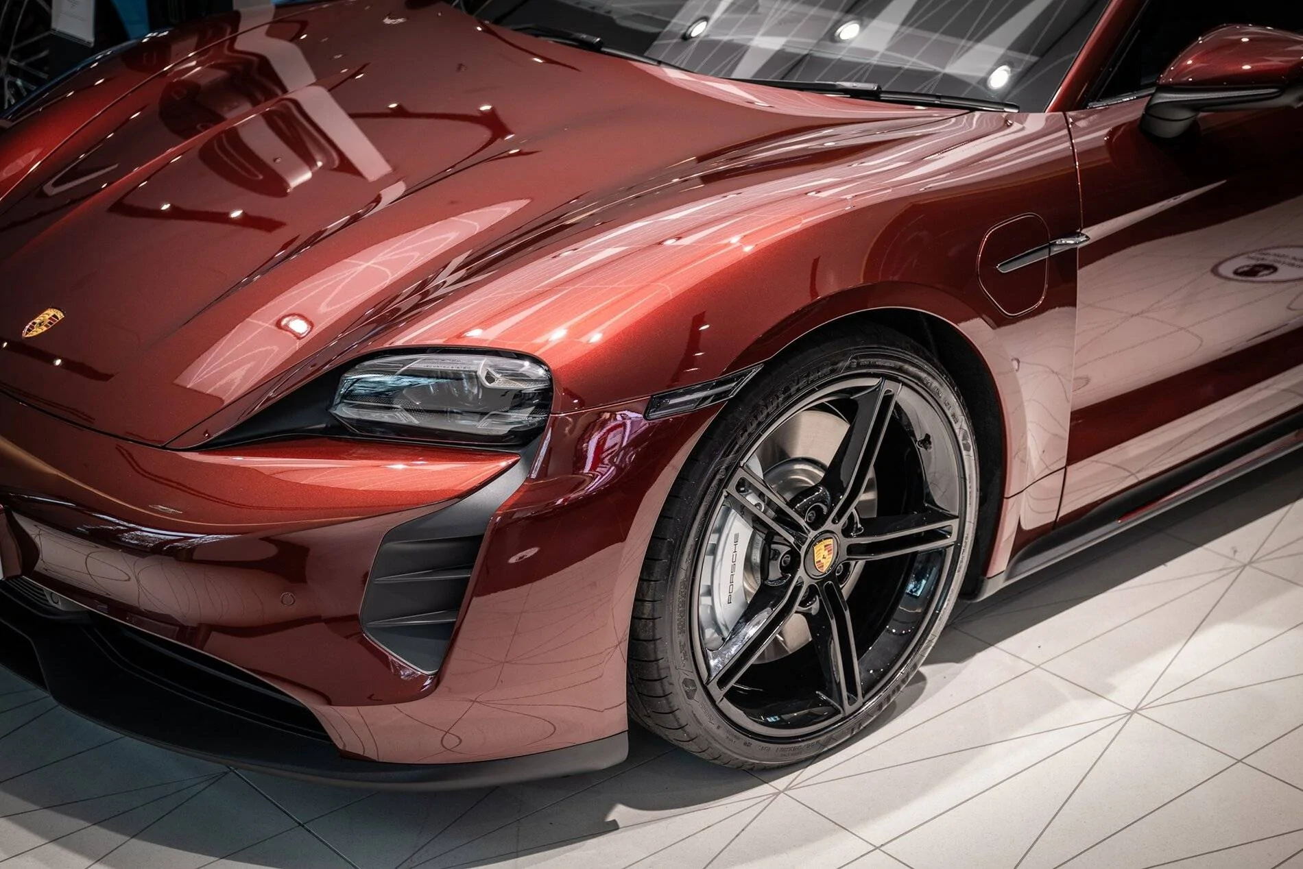 Porsche Taycan My cherry red Taycan Turbo 161512FF-944F-4914-912C-5A49141A7433
