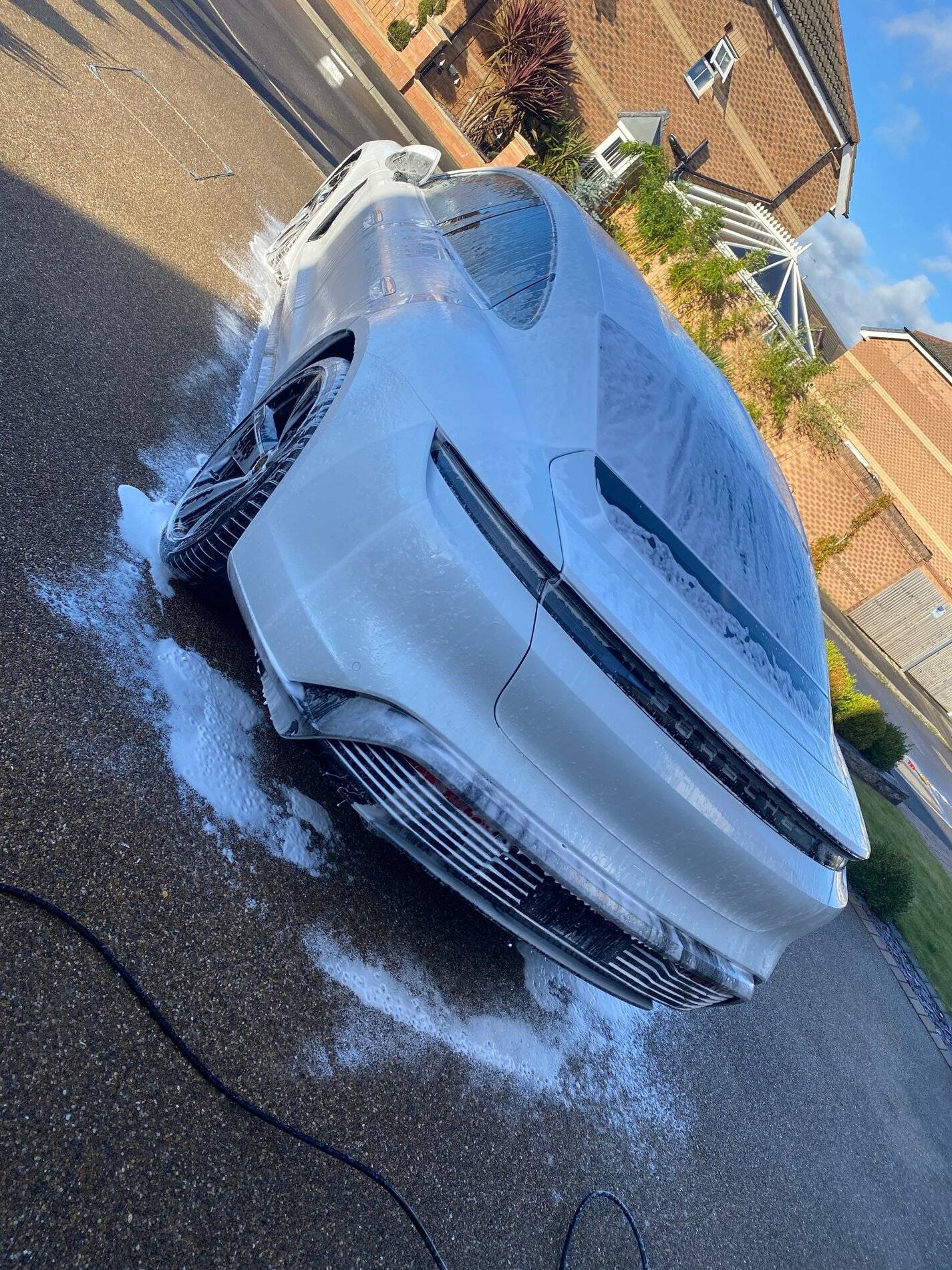 Porsche Taycan First wash and plate fitted IMG_6658