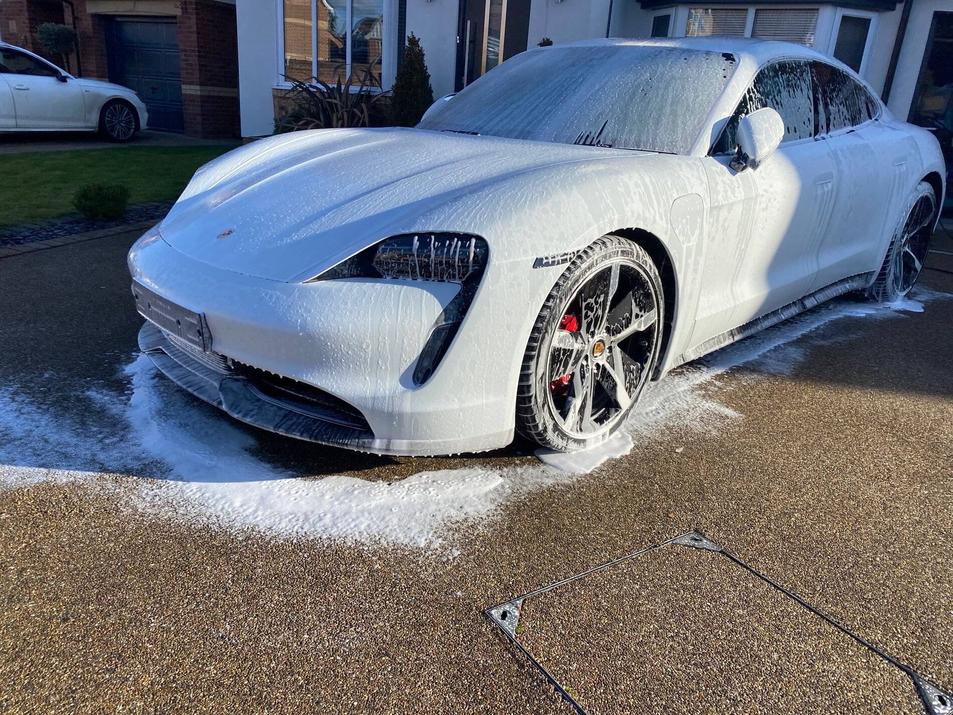 Porsche Taycan First wash and plate fitted IMG_6661