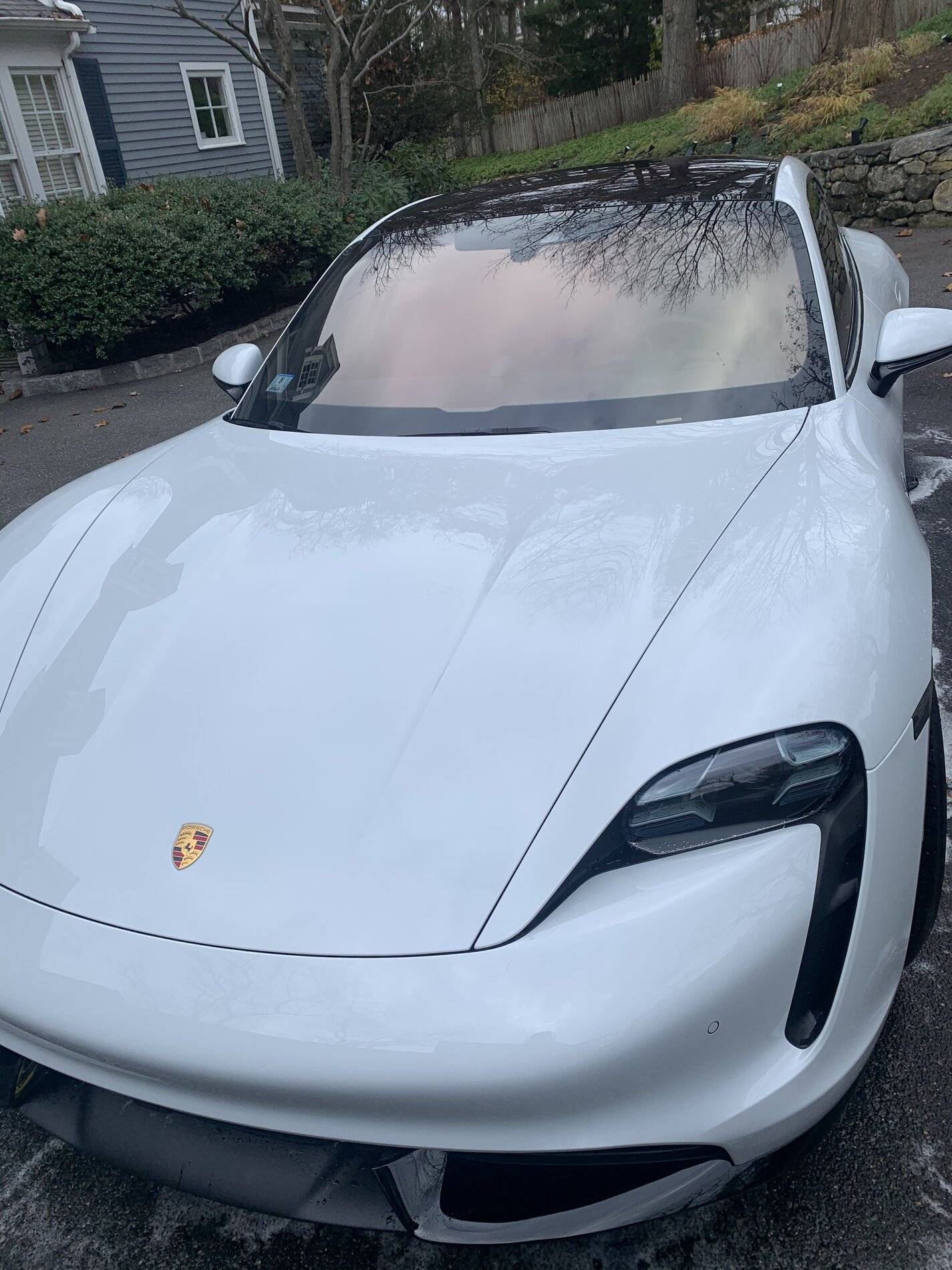 Porsche Taycan First wash and plate fitted 6ED51D50-13E8-4F24-9C6D-A24EEF94C672