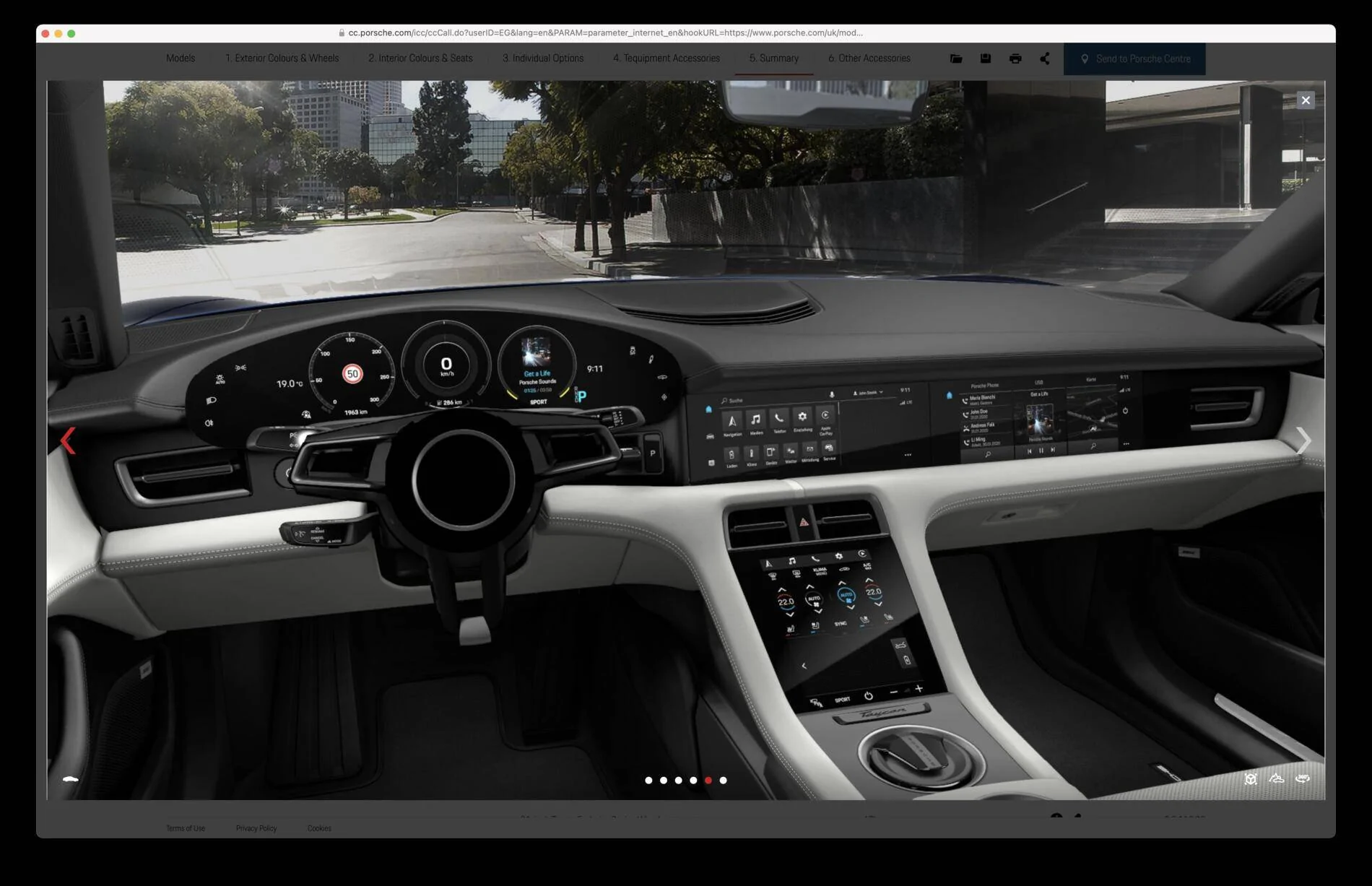 Porsche Taycan Hello, and my 4s spec Screenshot 2020-11-17 at 23.18.57