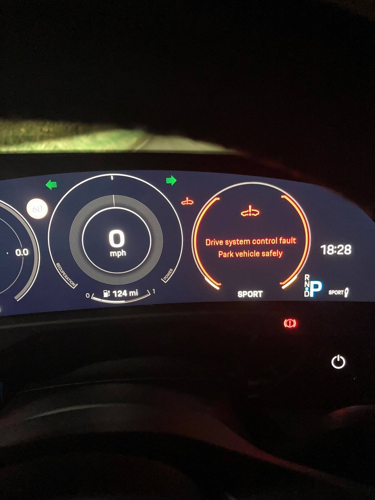 Porsche Taycan I lost all power in the outside lane taycan fault
