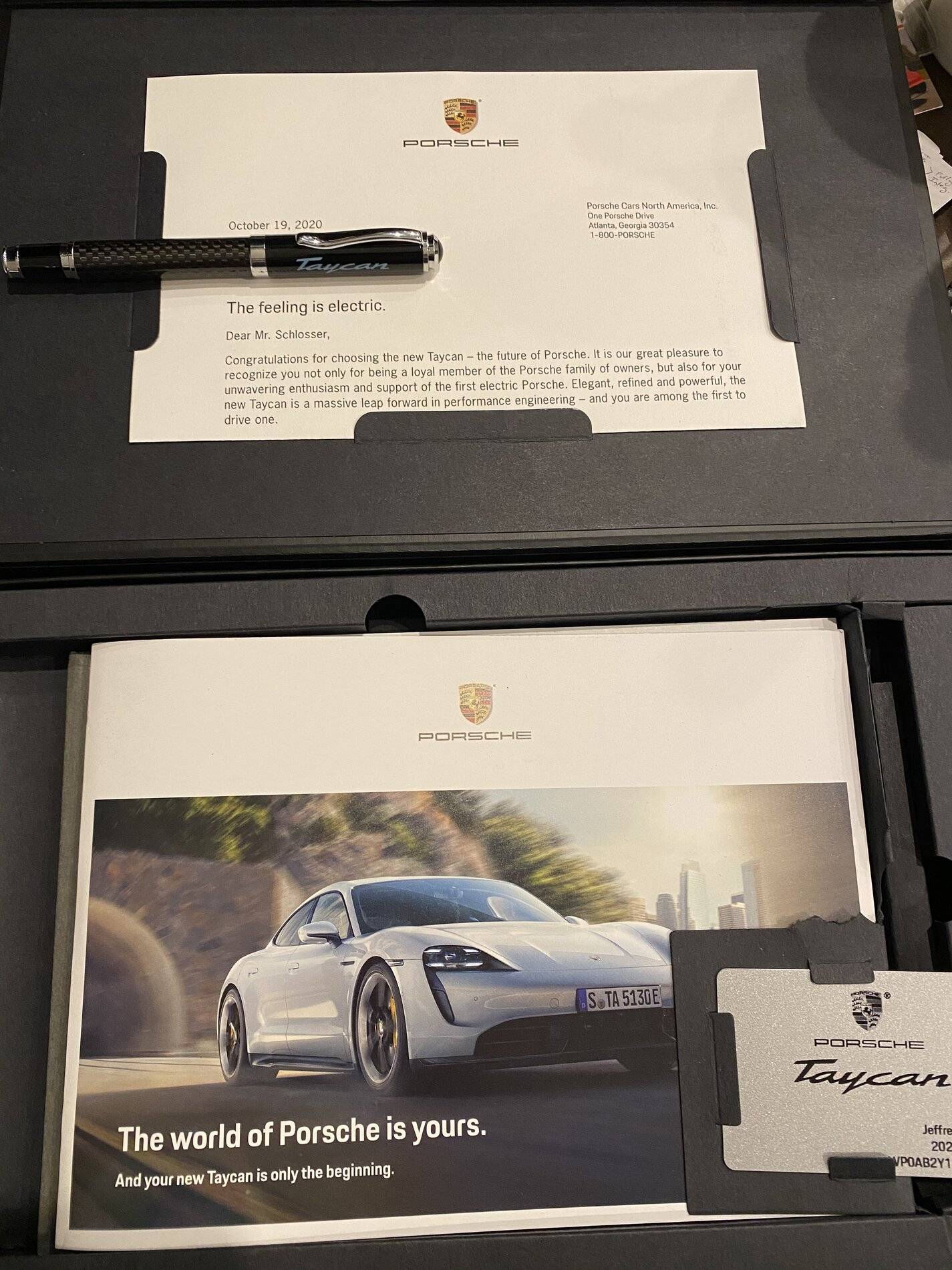 Porsche Taycan Surprise Gift from Porsche 69B7D770-CB53-4670-99D4-79D1D61B9DD6
