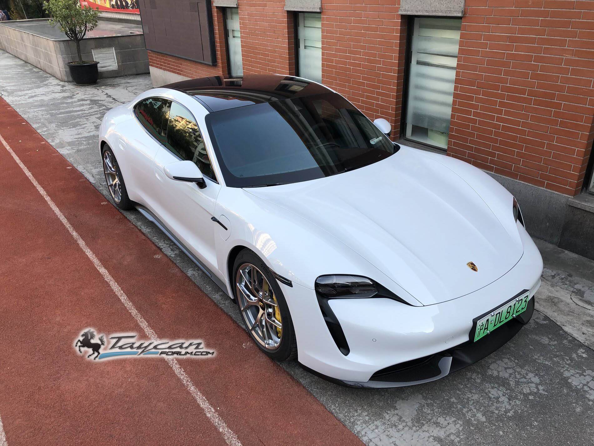 Porsche Taycan First Taycan with BBS FI-R wheels Tyacan Turbo BBS FI-R Wheels 1