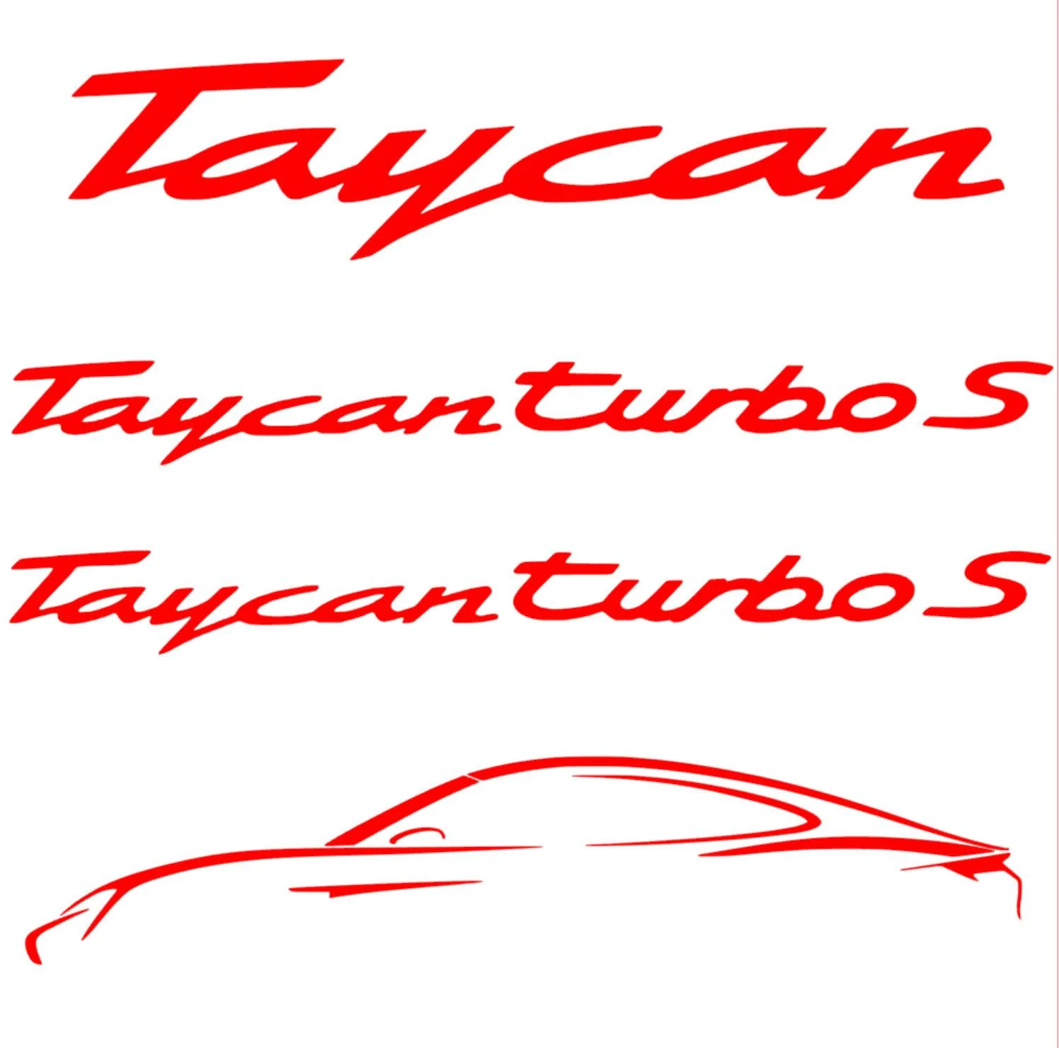 Porsche Taycan Taycan Font Taycan Cut Files