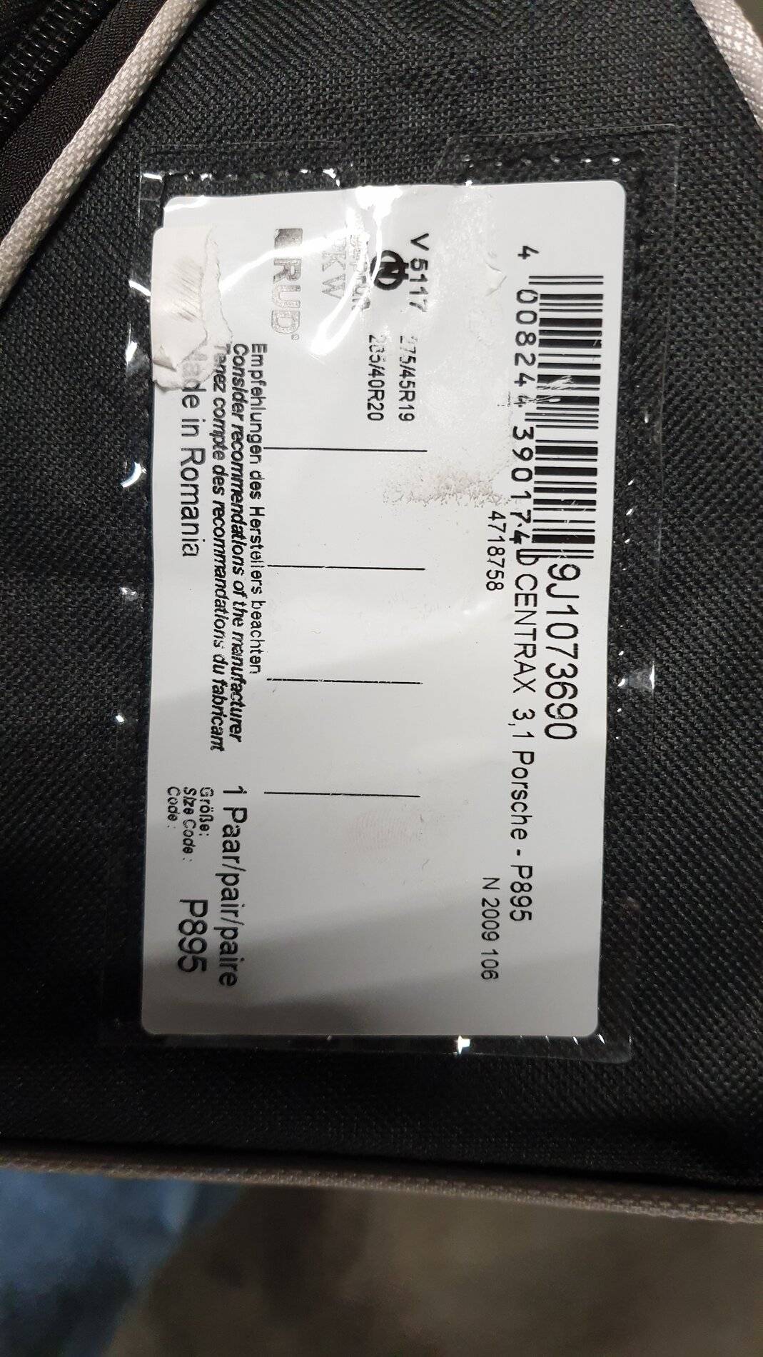 Porsche Taycan Tire Chain - Cost - Why? 20201214_064552
