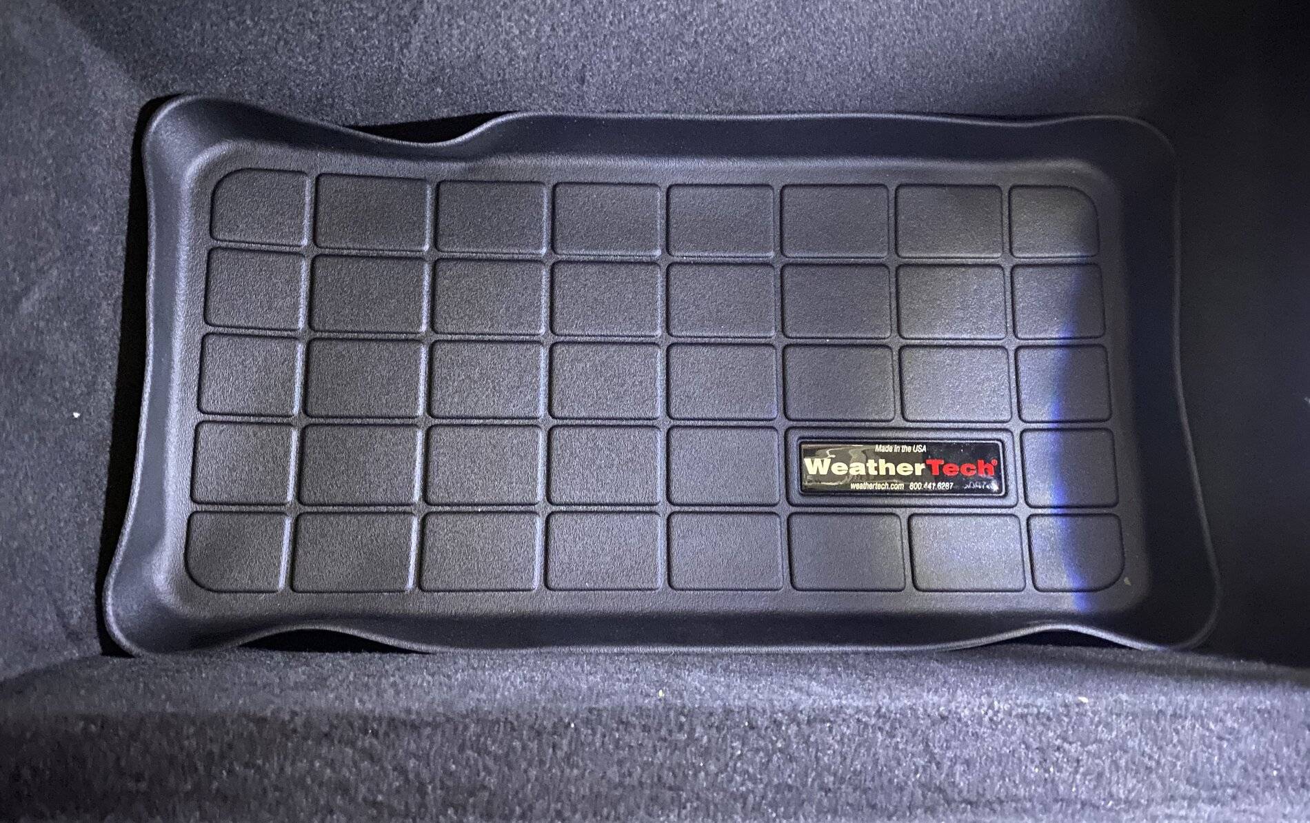 Porsche Taycan Taycan front trunk liner (frunk) from Suncoast review IMG_8151